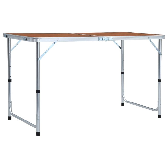 Vidaxl Table de camping pliable réglable 120x60cm - Jusqu'à -33% de réduction