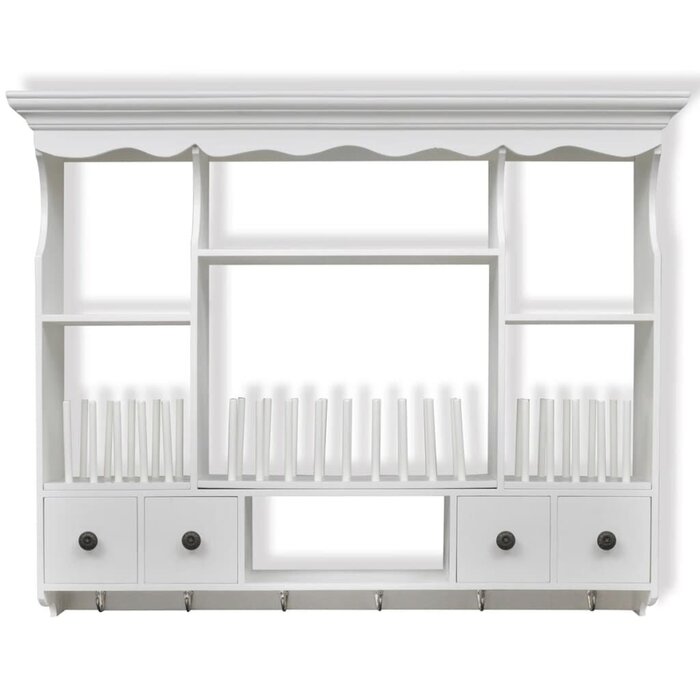 Vidaxl Meuble mural de cuisine blanc en bois - Jusqu'à 35% de réduction