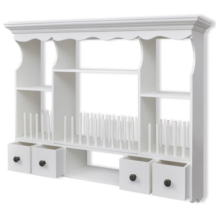 Vidaxl Meuble mural de cuisine blanc en bois - Jusqu'à 35% de réduction
