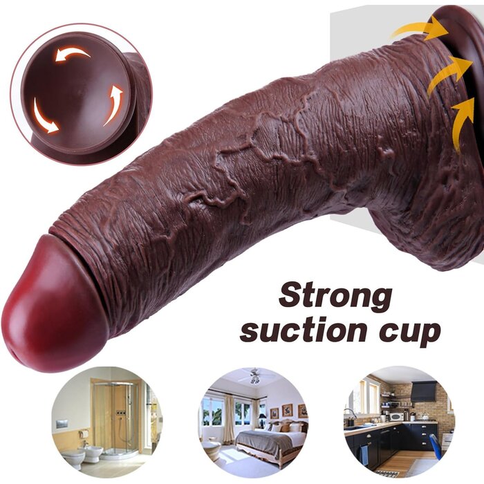 Dildo Réaliste XXXL 34cm en Silicone - Jusqu'à 33% de remise