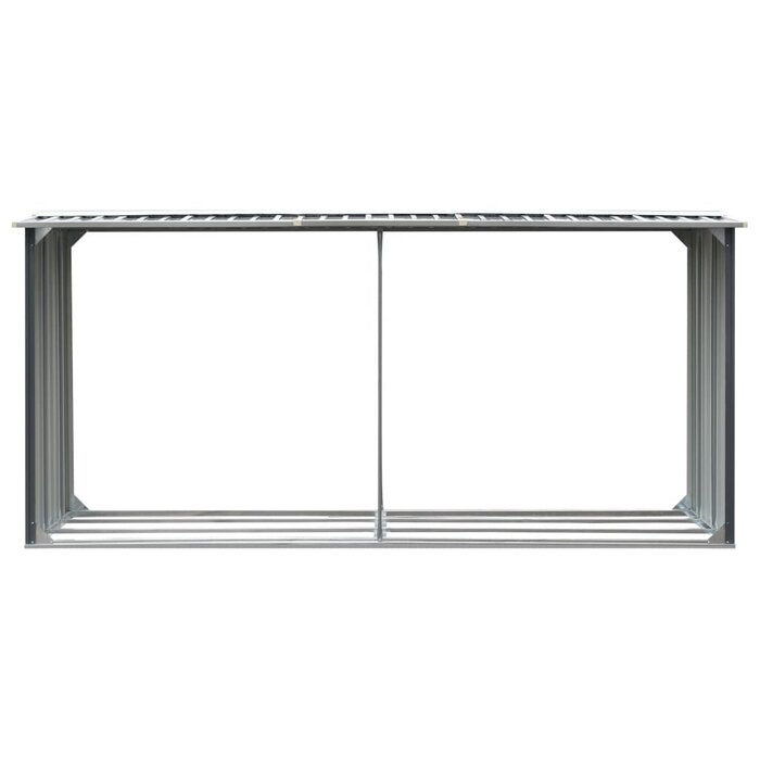 Vidaxl Abri bois de chauffage en acier galvanisé 330cm - Jusqu'à -34%