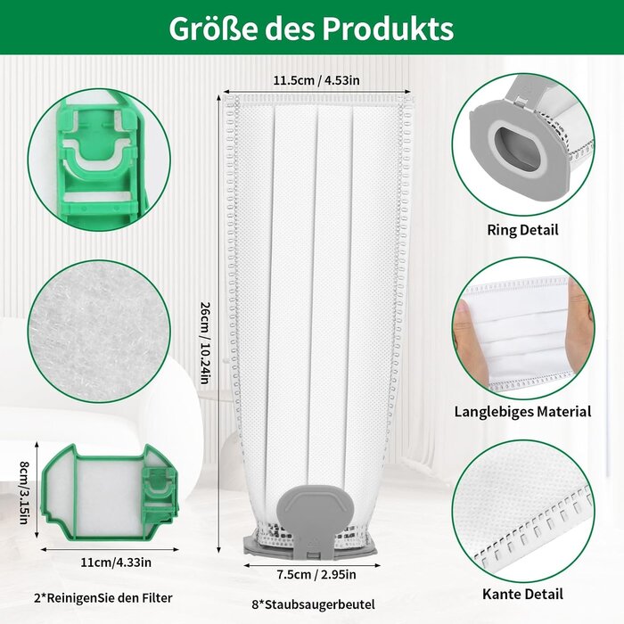 Lot de 12 sacs et 2 filtres aspirateur - Jusqu'à -31%