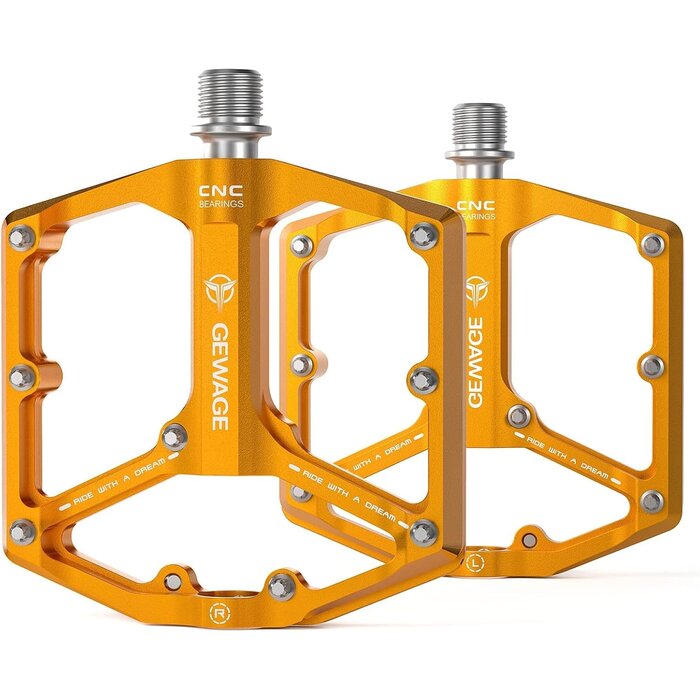 Pédales plates VTT et Route aluminium - Bleu - Jusqu'à -32%