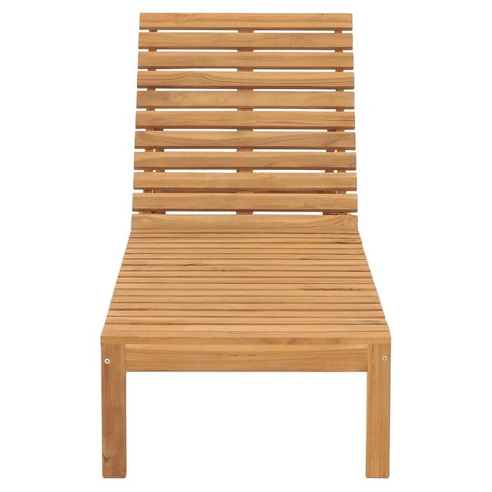Vidaxl Bain de soleil en teck massif 60x200cm - Jusqu'à -35%