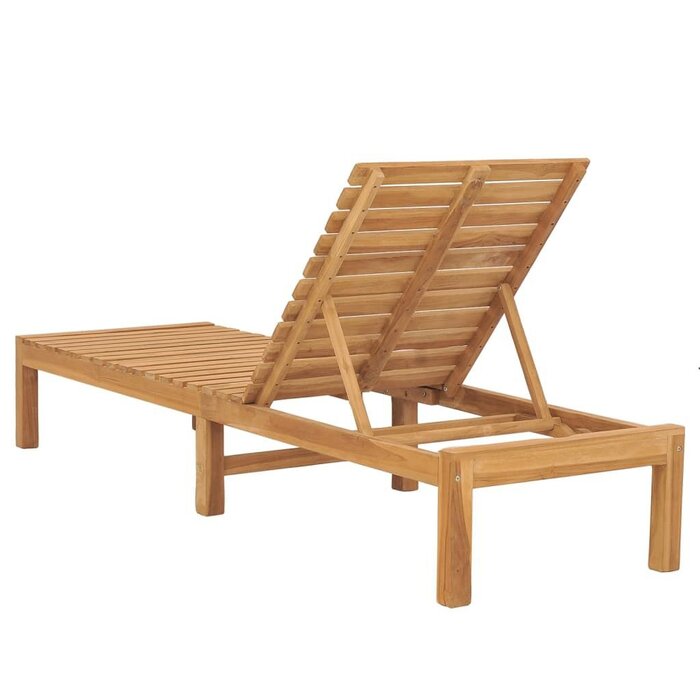 Vidaxl Bain de soleil en teck massif 60x200cm - Jusqu'à -35%