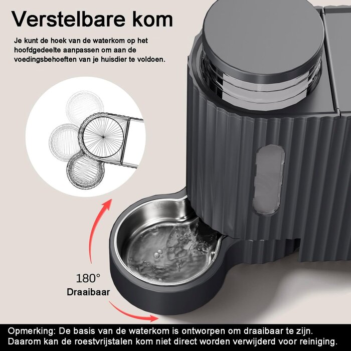 Distributeur d'eau et nourriture pour animaux 2-en-1 - Jusqu'à 33% de remise