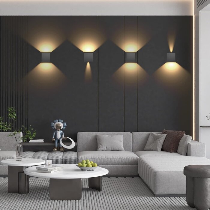 Lot de 8 Appliques Murales LED 12W IP65 - Jusqu'à 30% de remise