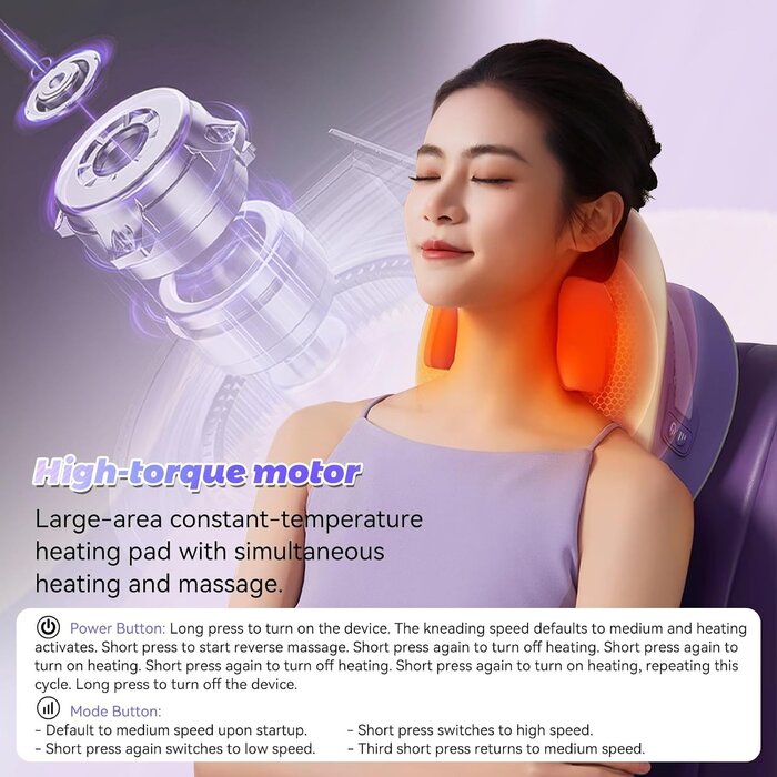Appareil de massage shiatsu 6 têtes - Jusqu'à -29% sur votre bien-être