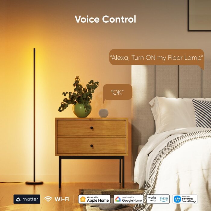 Lampadaire LED Intelligent RGBIC 1700lm - Jusqu'à 34% de remise