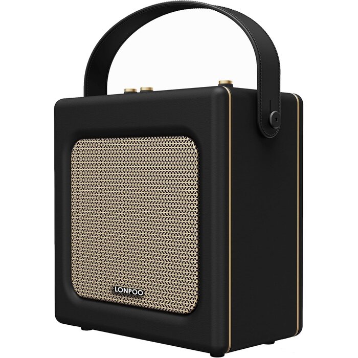 Enceinte Bluetooth rétro 20W - Or et noir - Jusqu'à -28% sur votre modèle