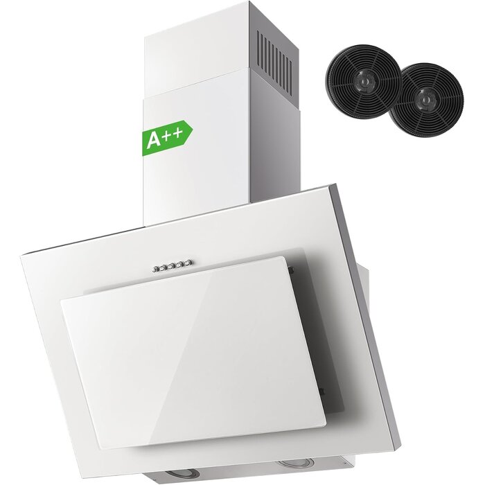 Hotte aspirante 60 cm blanche A++ - Jusqu'à 35% de remise