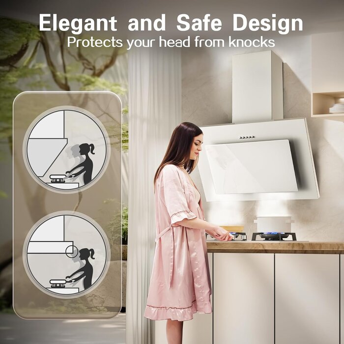 Hotte aspirante 60 cm blanche A++ - Jusqu'à 35% de remise