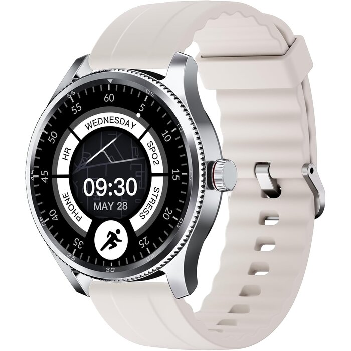 Montre connectée beige 1,38" - Appels Bluetooth - Jusqu'à -31% de remise