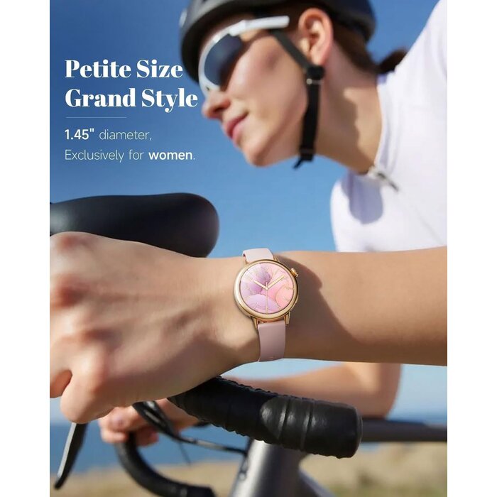 Montre connectée femme 37mm AMOLED - Rose - Jusqu'à -34% sur l'outlet