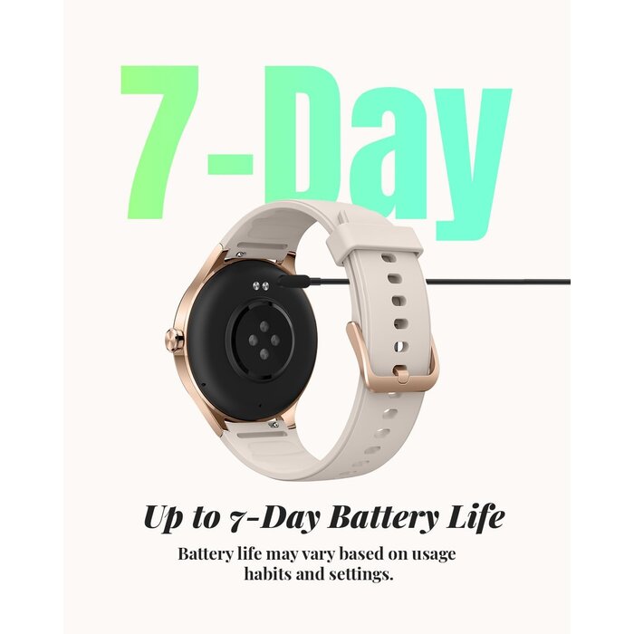 Montre connectée élégante beige - Jusqu'à 34% de remise
