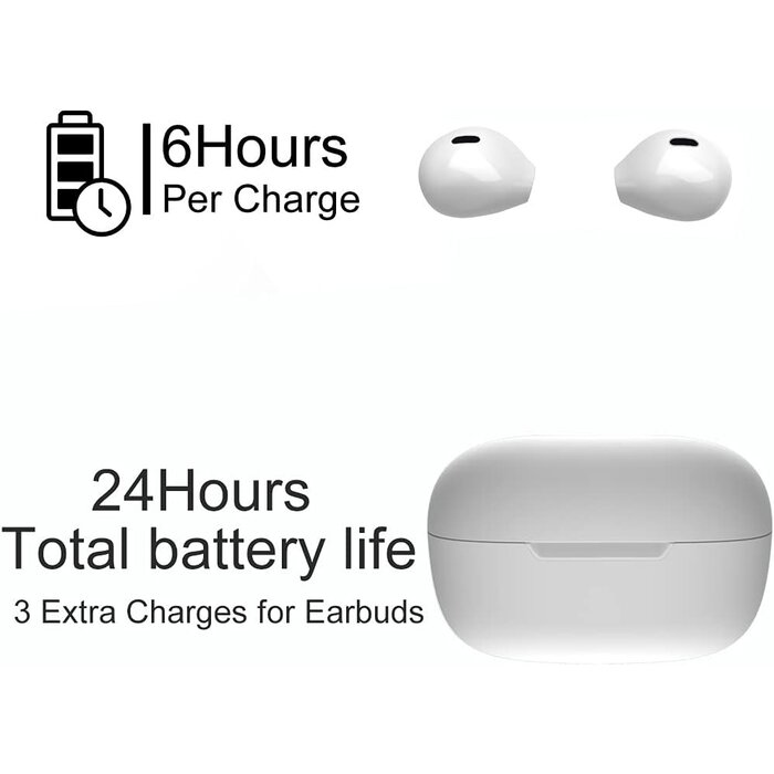 Écouteurs sans fil mini ivoire - Bluetooth - Jusqu'à -33% sur l'outlet