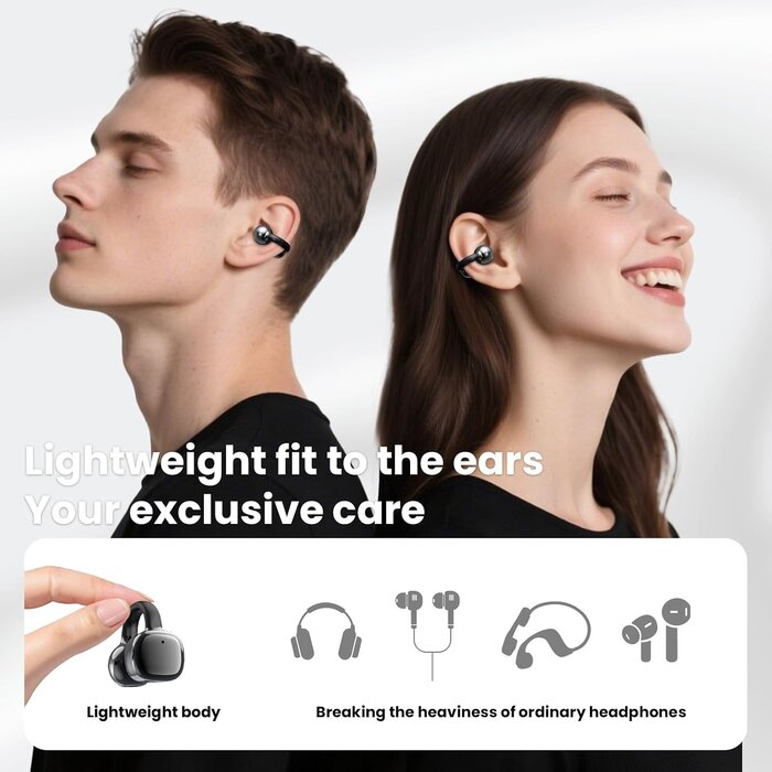 Écouteurs Sport Bluetooth 5.4 à Conduction Osseuse - Jusqu'à -32%