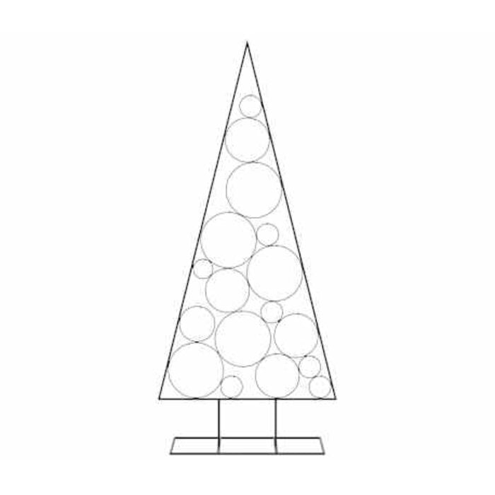 Sapin de Noël décoratif en métal noir 180 cm - Jusqu'à 79% de réduction