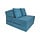 Matelas pliable convertible bleu 200x70cm avec 2 coussins - Jusqu'à -24%