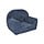 Fauteuil enfant en velours bleu marine - Jusqu'à 22% de réduction