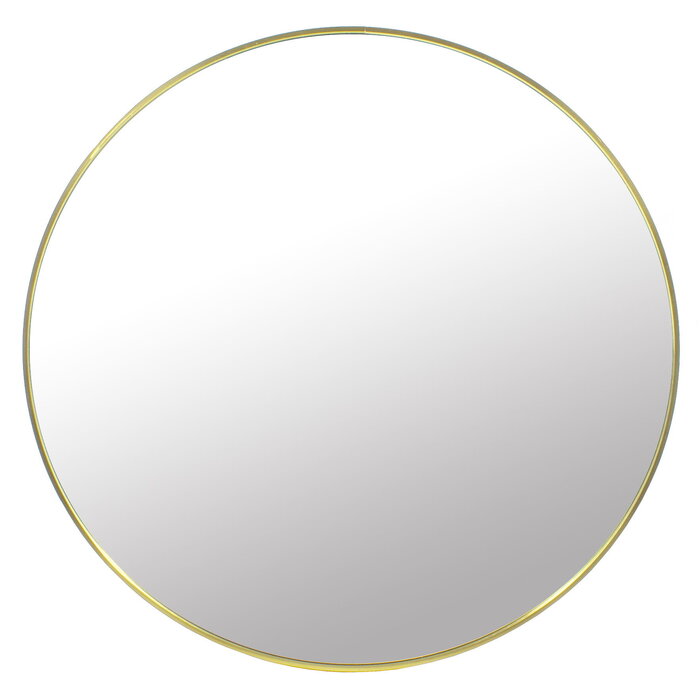 Miroir mural rond doré Ø 80 cm - Élégance et design - Jusqu'à 40% de remise