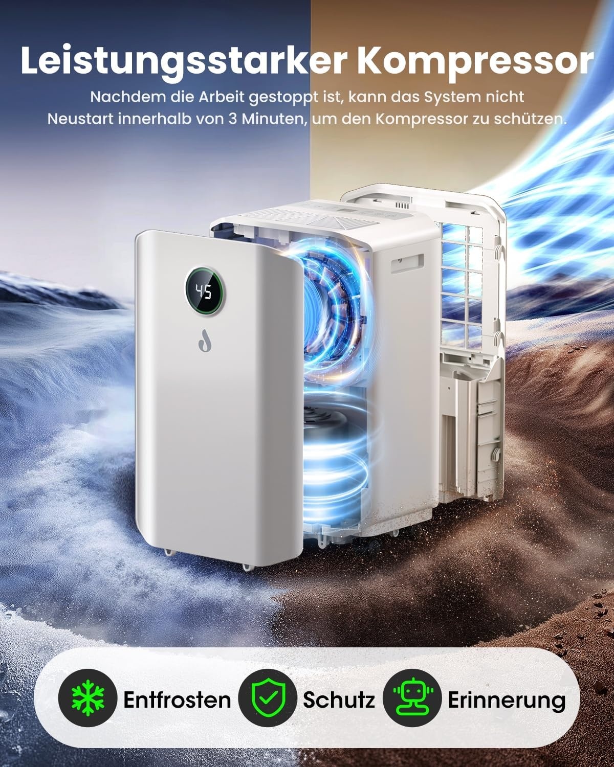 Déshumidificateur d'air 20L/jour - Jusqu'à -29% sur votre confort intérieur