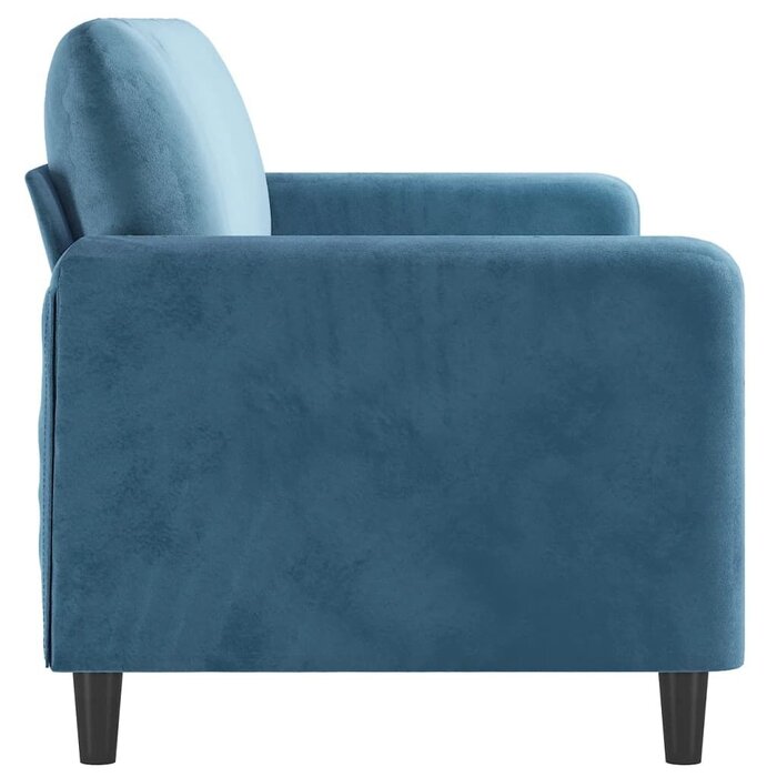 Vidaxl Canapé 3 places en velours bleu - Jusqu'à -35% sur l'outlet