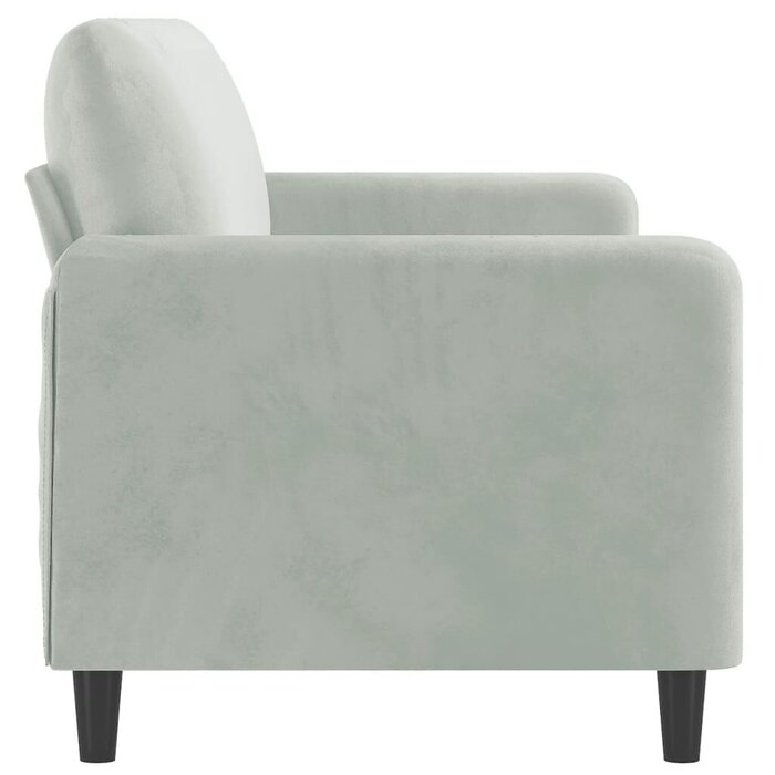 Vidaxl Canapé 3 places en velours gris clair - Jusqu'à 35% de remise