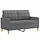 Canapé 2 places gris foncé 120 cm - Design moderne - Jusqu'à 35% de remise