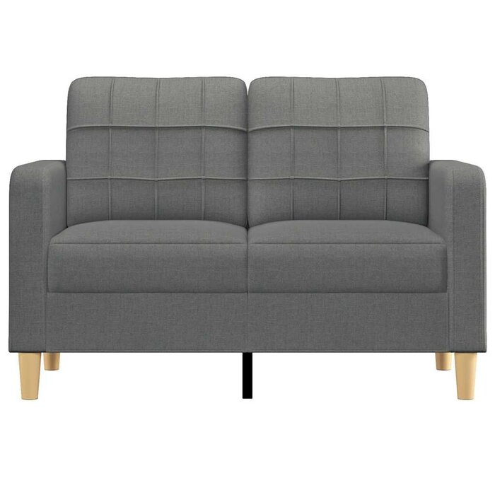 Vidaxl Canapé 2 places gris foncé 120 cm - Design moderne - Jusqu'à 35% de remise