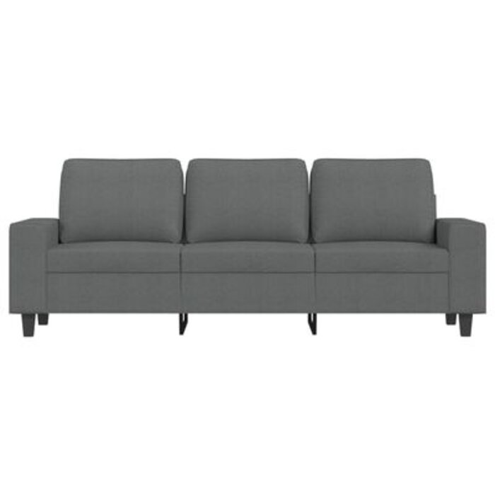 Vidaxl Canapé 3 places 180 cm Gris Foncé - Jusqu'à -35% d'économie