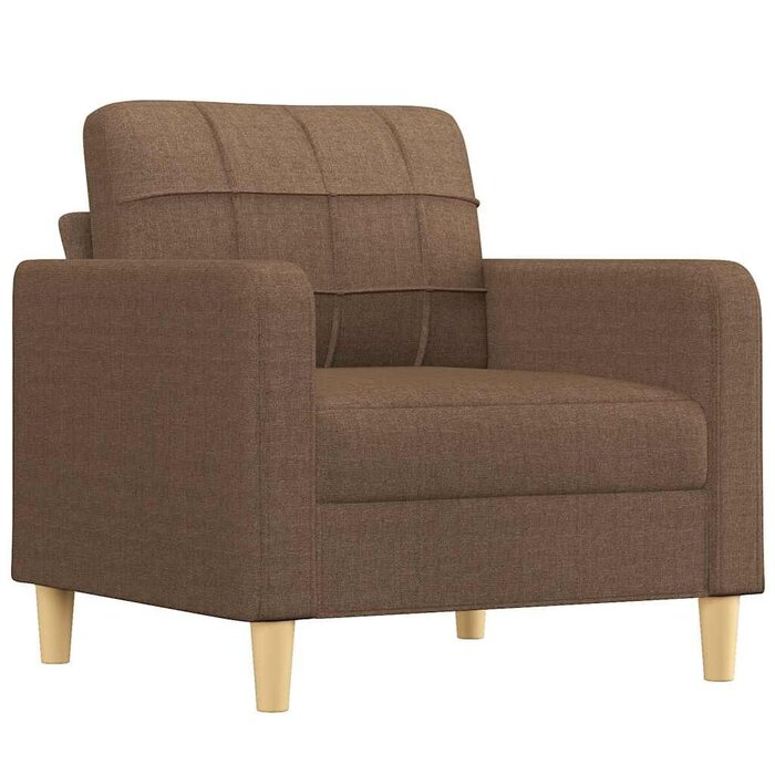 Vidaxl Fauteuil de salon 60 cm en tissu marron - Jusqu'à 35% de réduction