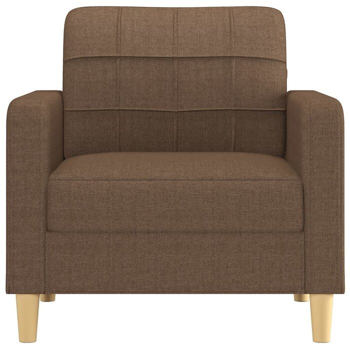 Vidaxl Fauteuil de salon 60 cm en tissu marron - Jusqu'à 35% de réduction