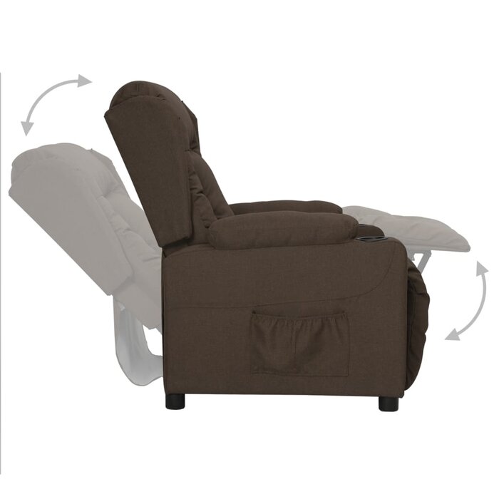 Vidaxl Fauteuil relax inclinable brun - Jusqu'à 35% de réduction