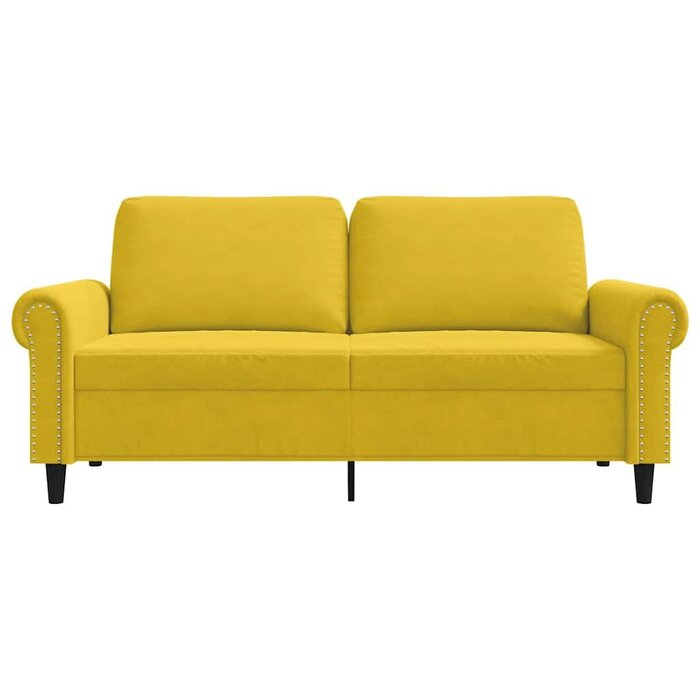 Vidaxl Canapé 2 places 140 cm en velours jaune - Jusqu'à 35% de remise