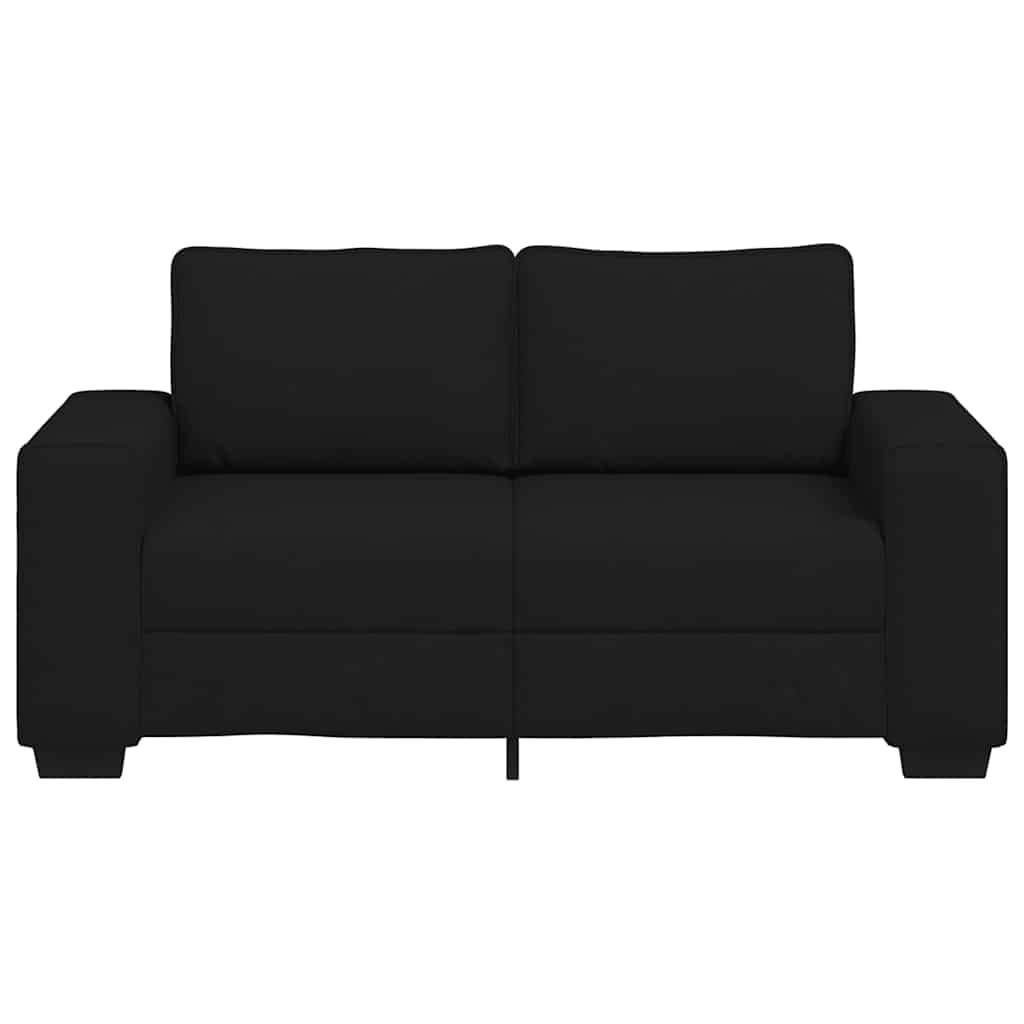 Vidaxl Canapé 2 places compact en tissu noir - Jusqu'à 35% de remise