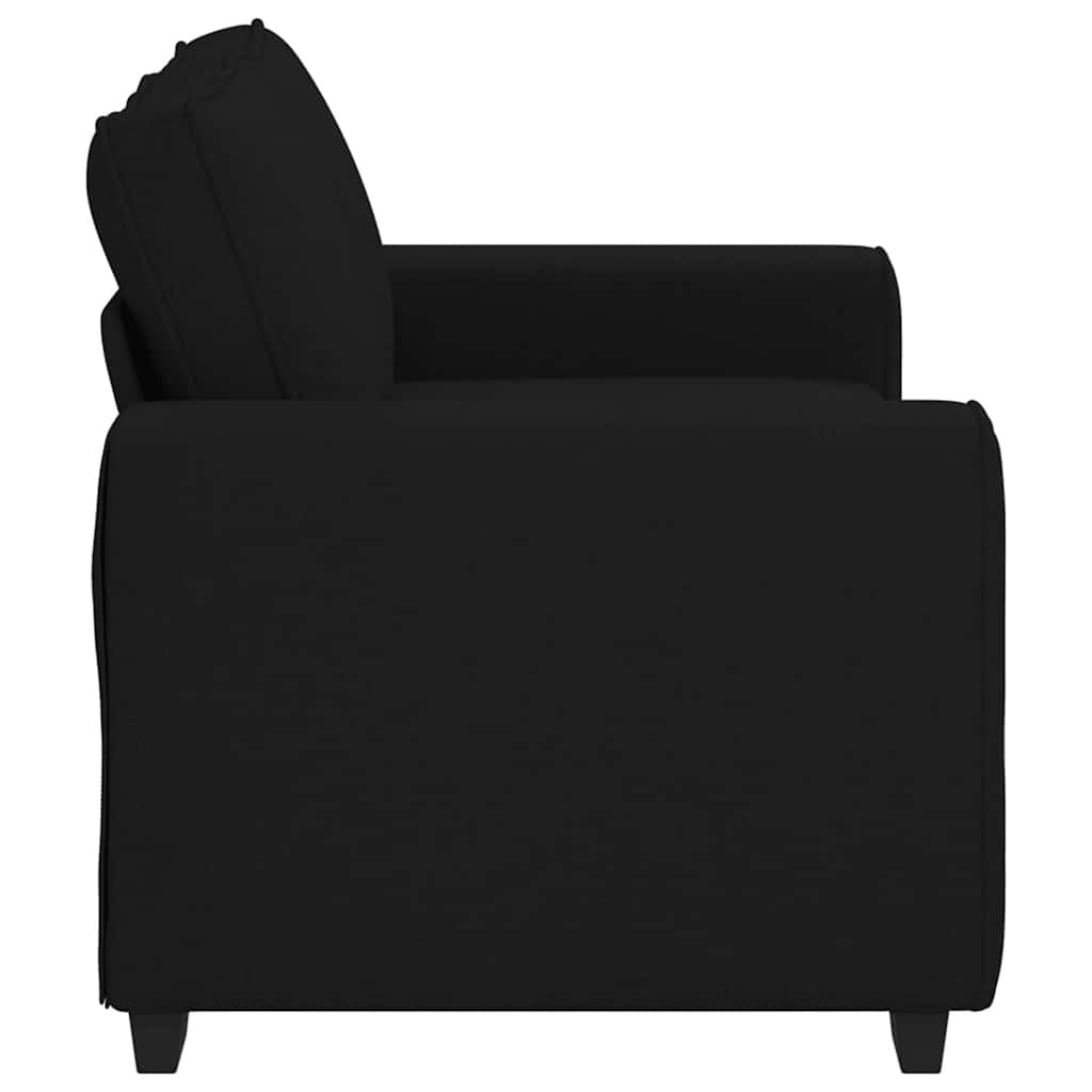 Vidaxl Canapé 2 places compact en tissu noir - Jusqu'à 35% de remise
