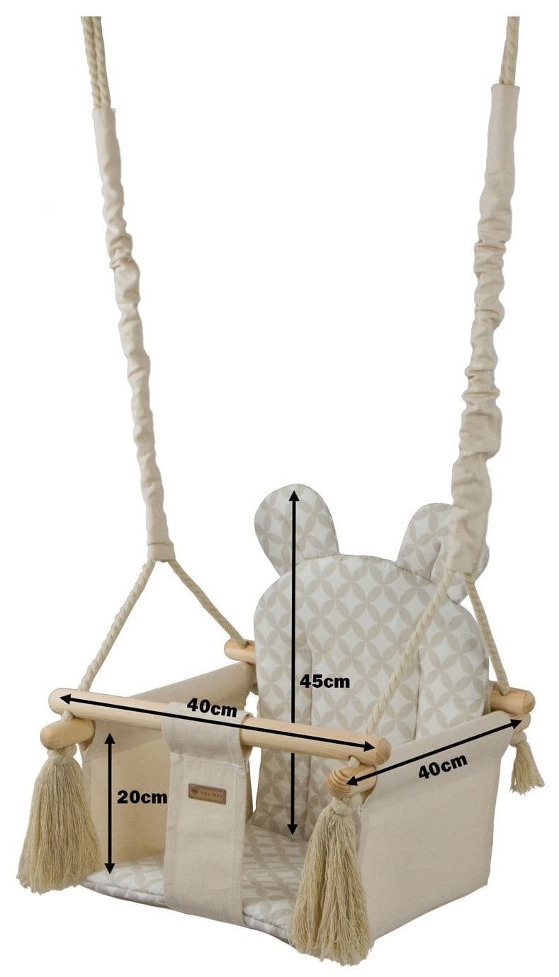 Viking Choice Balançoire bébé en coton et bois - Jusqu'à 19% de réduction