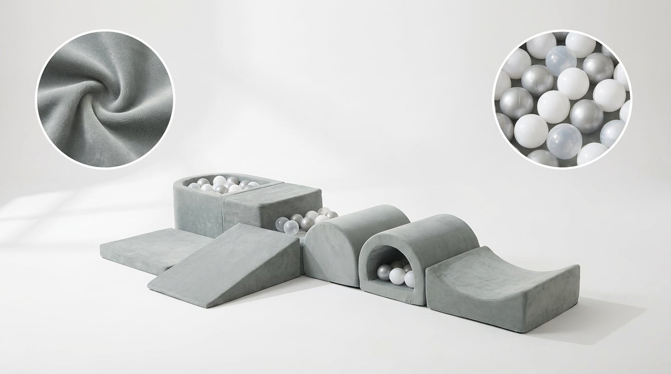 Viking Choice Ensemble de motricité en mousse 7 pièces - Gris - Jusqu'à -47%