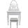 Coiffeuse Antique Miroir LED et Tabouret - Jusqu'à 11% de remise