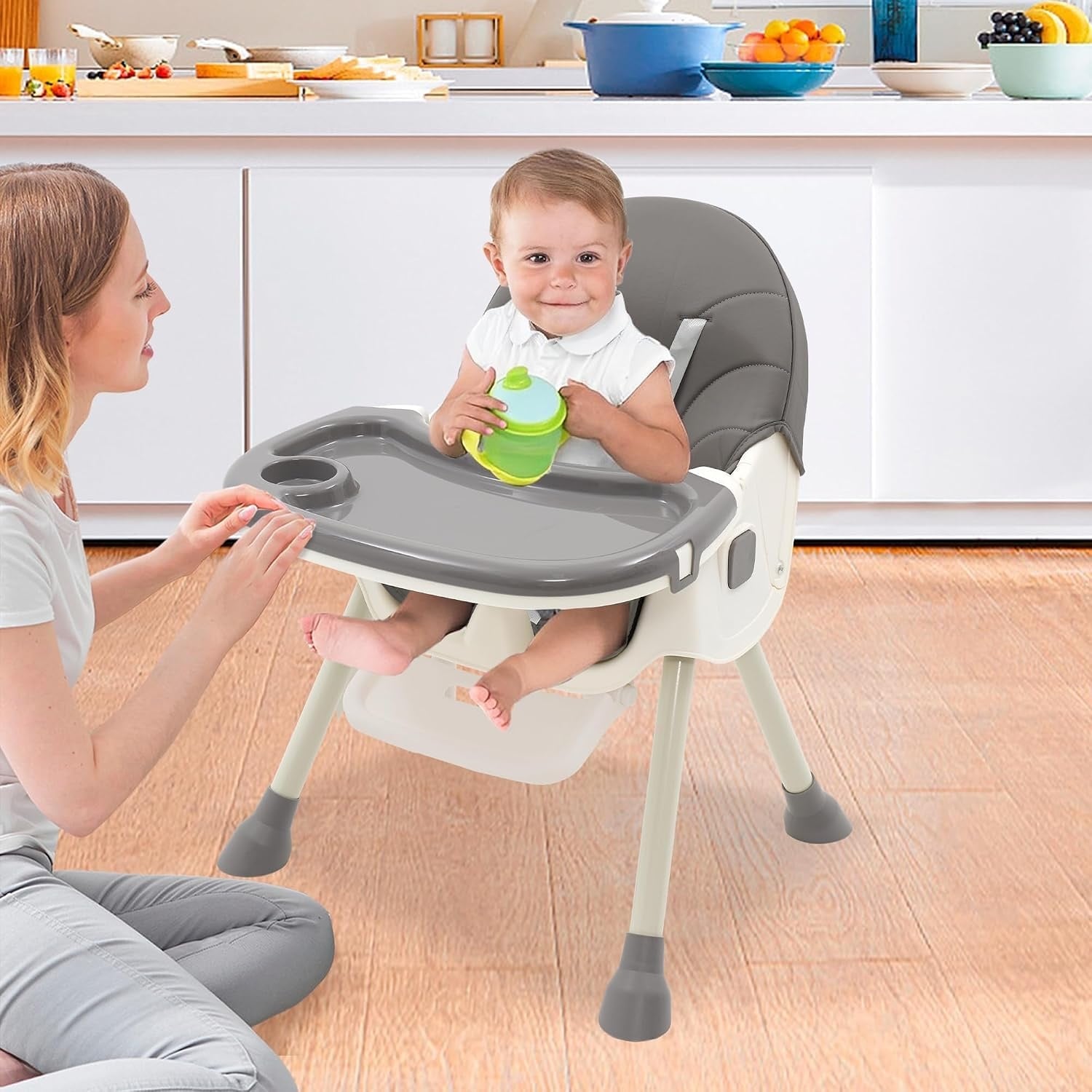 Chaise haute bébé 3-en-1 pliable et réglable - Jusqu'à -34% de réduction