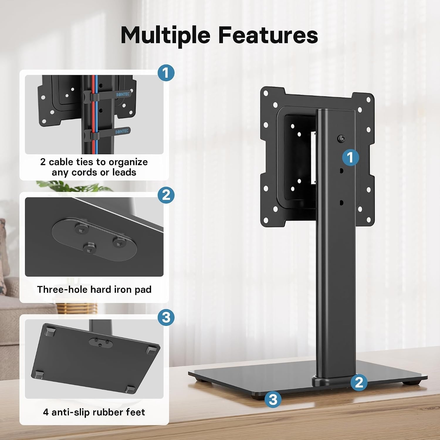 Support TV universel 17-43 pouces - Inclinable - Jusqu'à -32% sur l'outlet