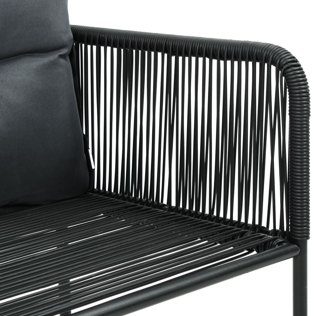 Vidaxl Lot de 2 chaises de jardin en rotin noir - Jusqu'à -35% d'économie