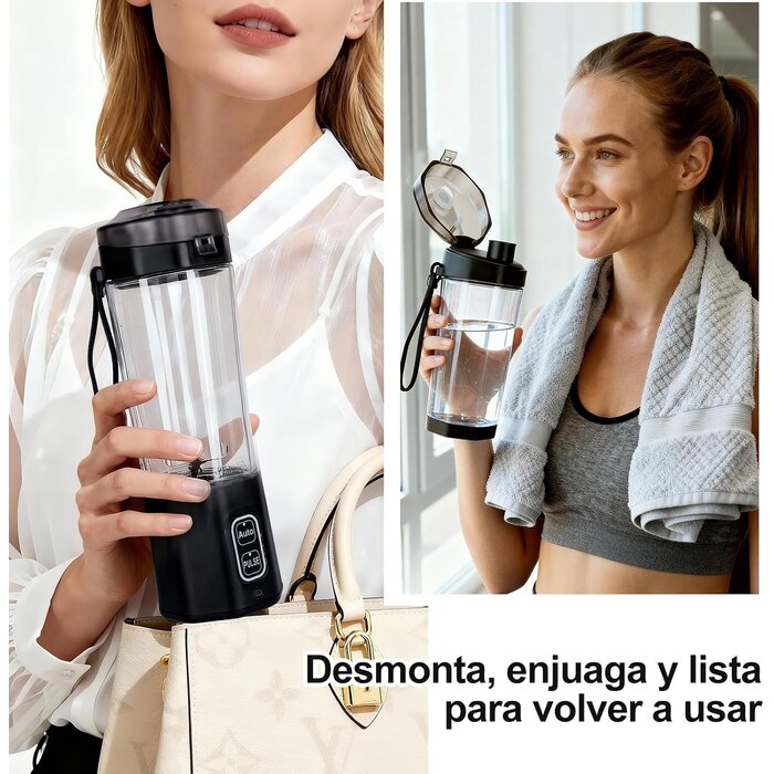 Mini-mixeur portable rechargeable 700 ml - Jusqu'à 32% de réduction