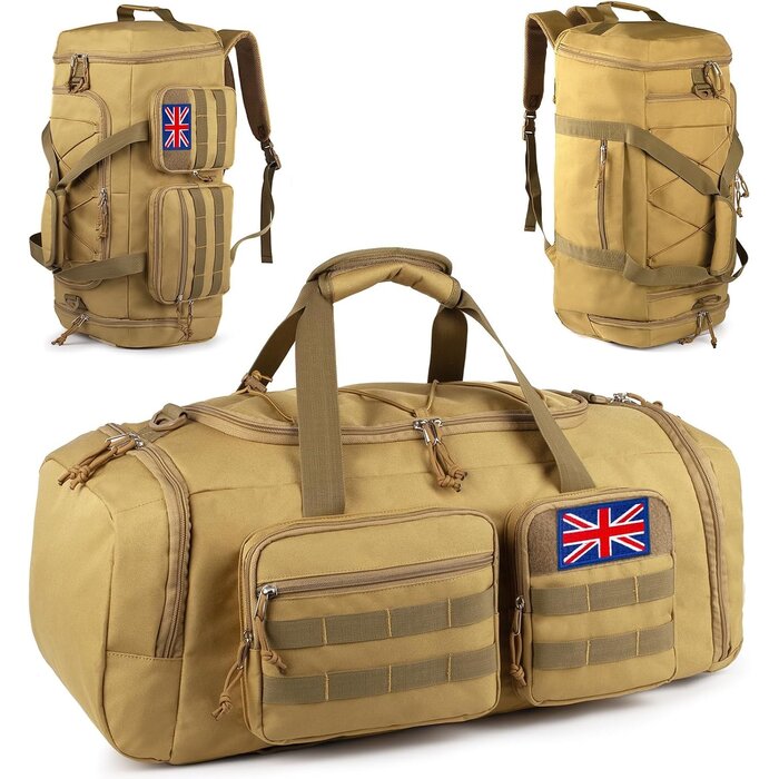 Sac de sport tactique 70L 3-en-1 - Jusqu'à 33% de remise