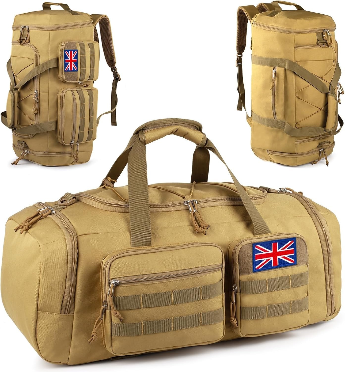 Sac de sport tactique 70L 3-en-1 - Jusqu'à 33% de remise