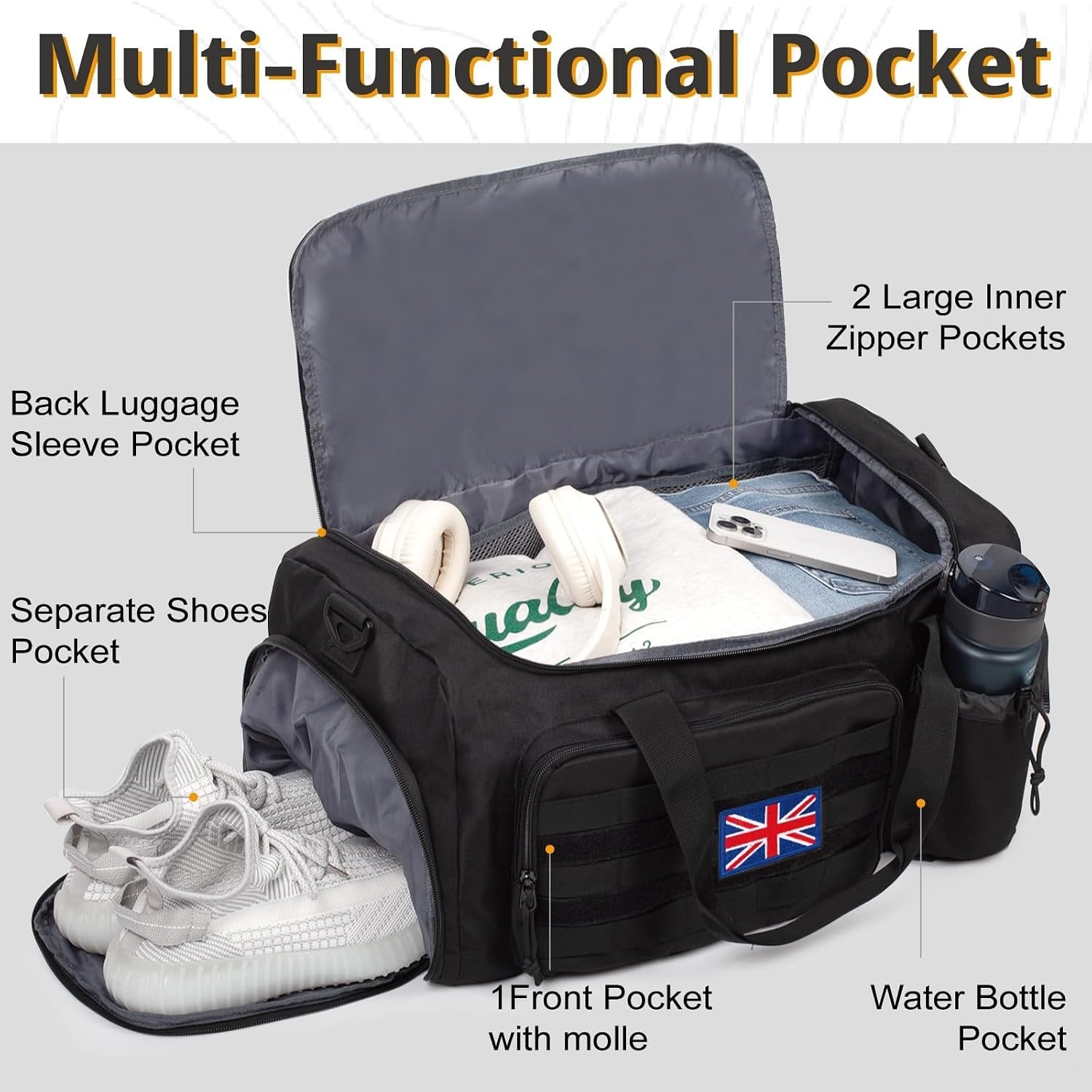 Sac de sport tactique 40L - Jusqu'à -32% sur votre équipement