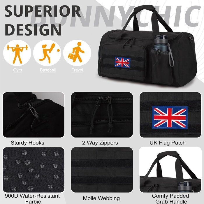 Sac de sport tactique 40L - Jusqu'à -32% sur votre équipement