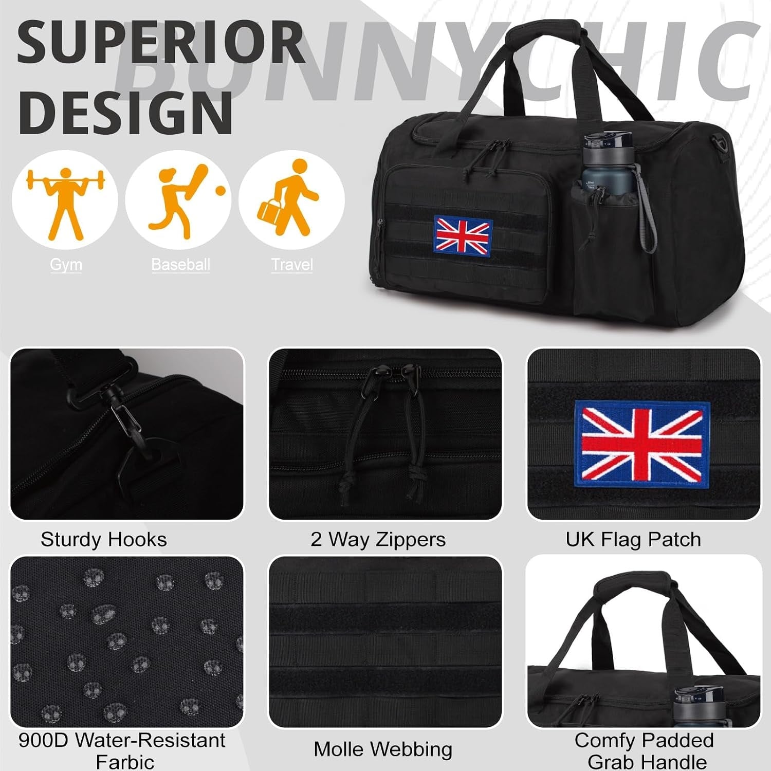 Sac de sport tactique 40L - Jusqu'à -32% sur votre équipement