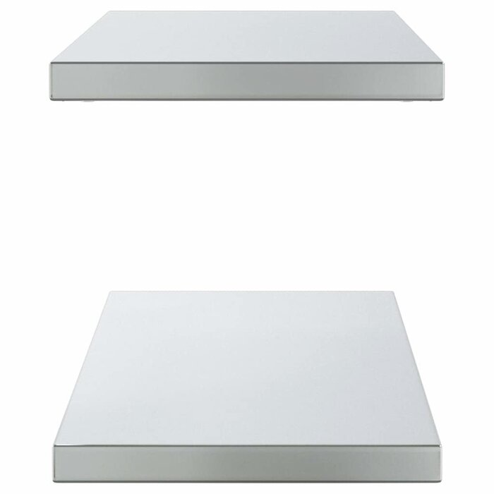 Vidaxl Lot de 2 étagères murales inox 100cm - Jusqu'à 34% de remise